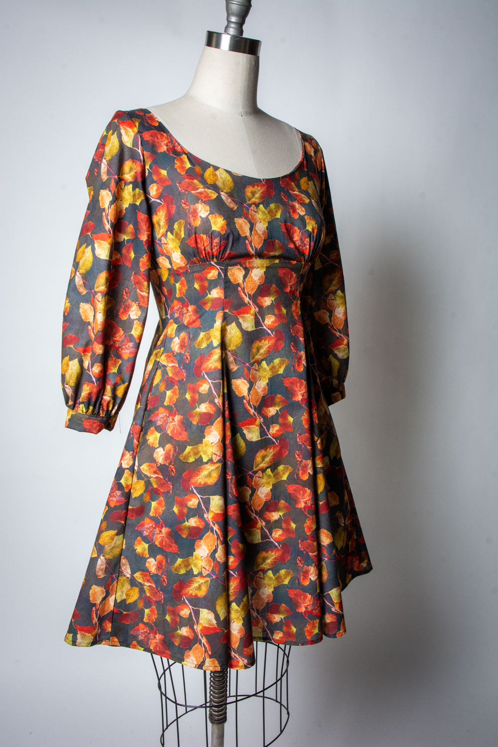 Jenni Dress- Golden Leaves