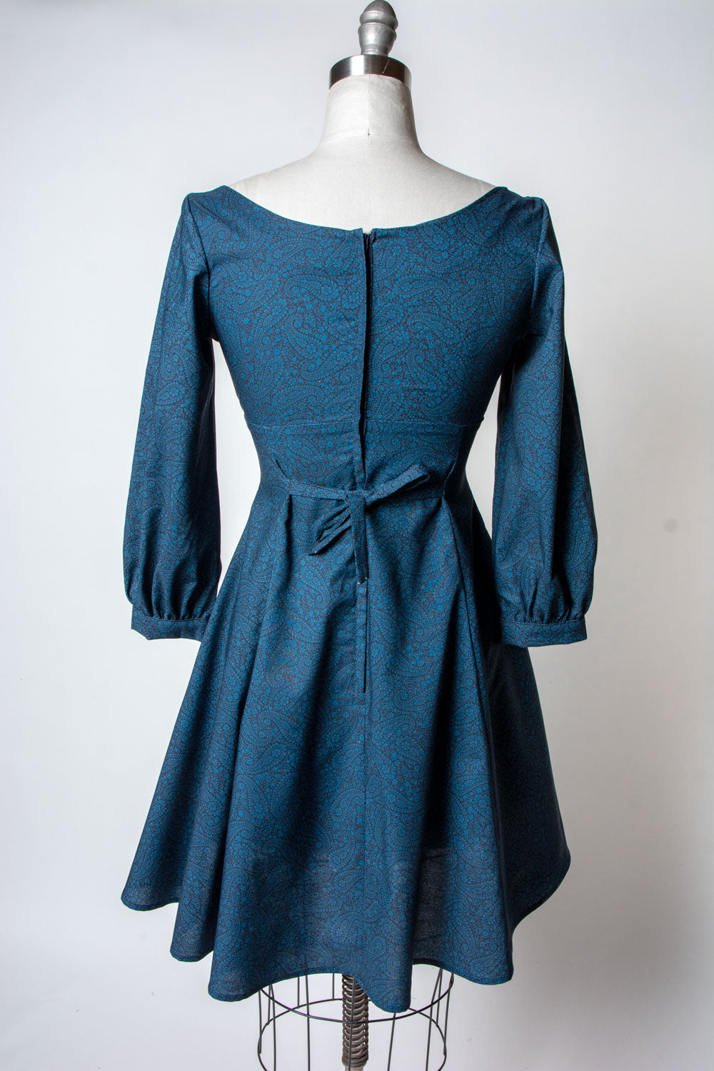 Jenni Dress- Tonal Paisley, Blue