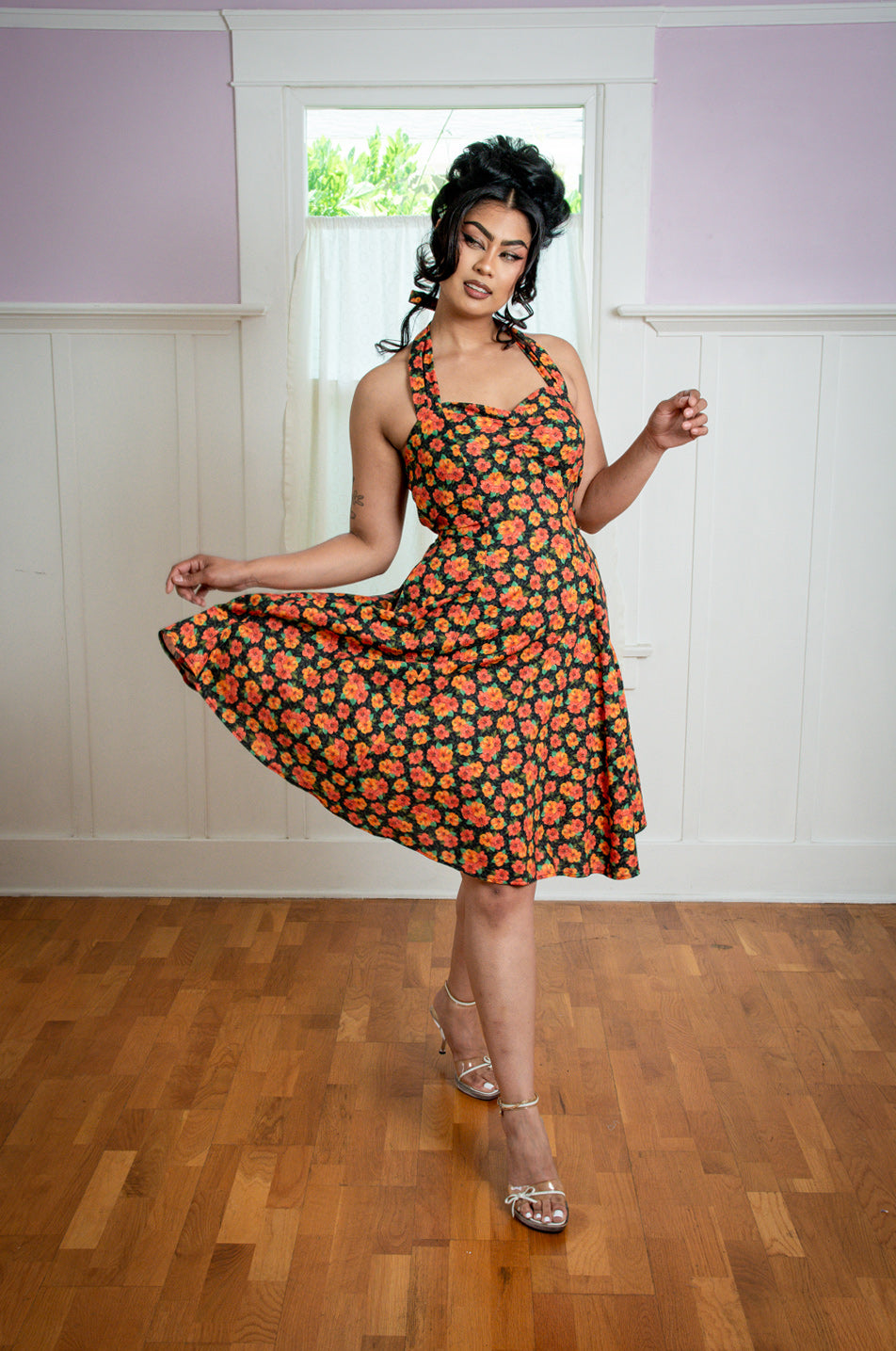 Sweetie Dress - Orange Hibiscus *sale