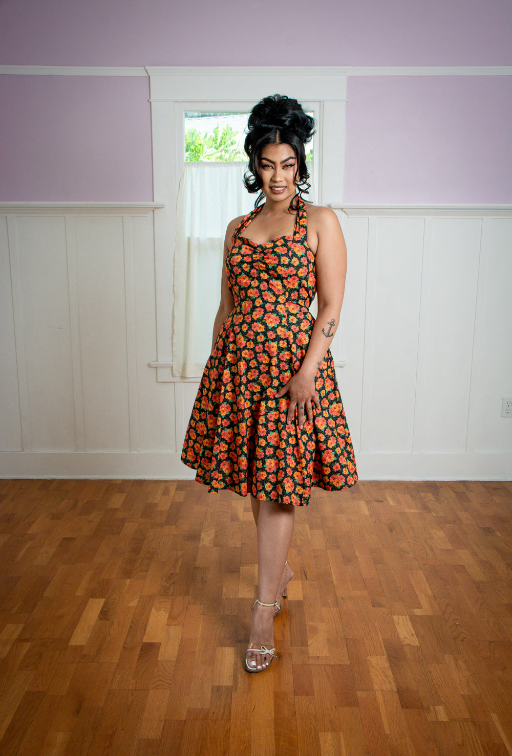 Sweetie Dress - Orange Hibiscus *sale