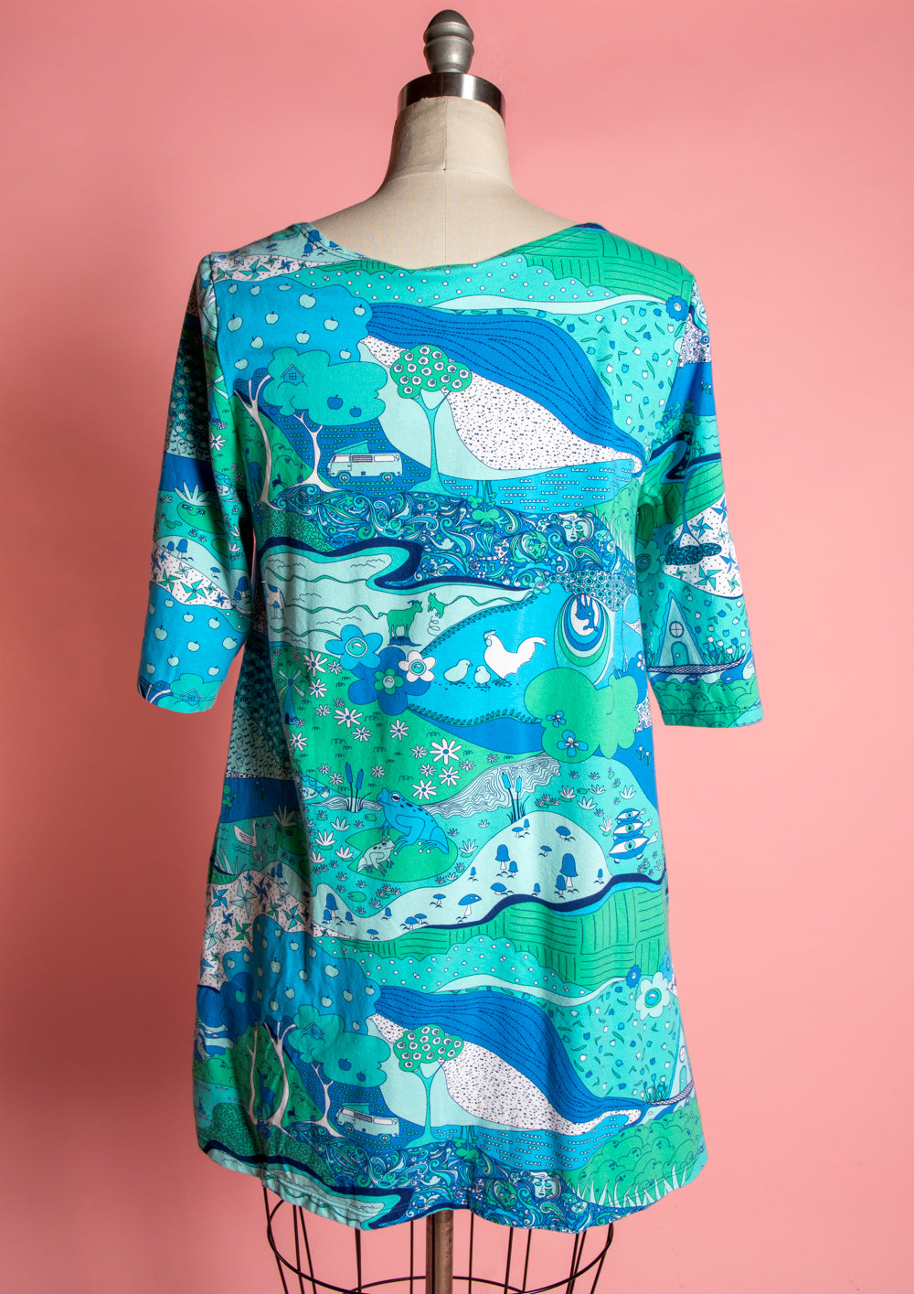 Landscape Tunic in Cool Blues