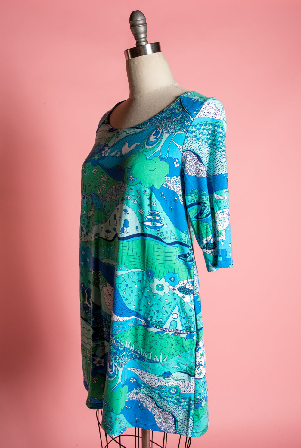 Landscape Tunic in Cool Blues