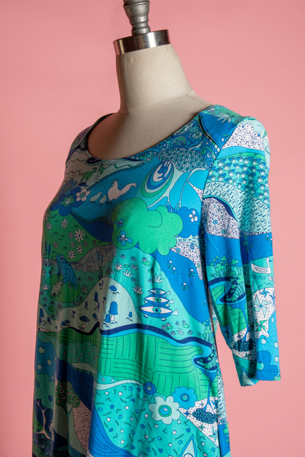 Landscape Tunic in Cool Blues