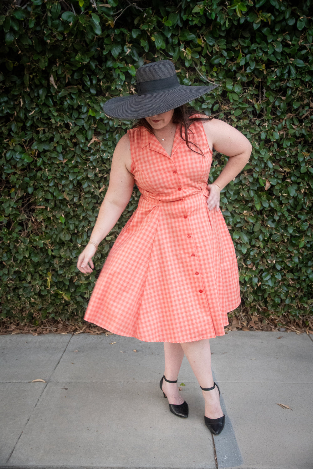 Glam Big Brim Hat - Black