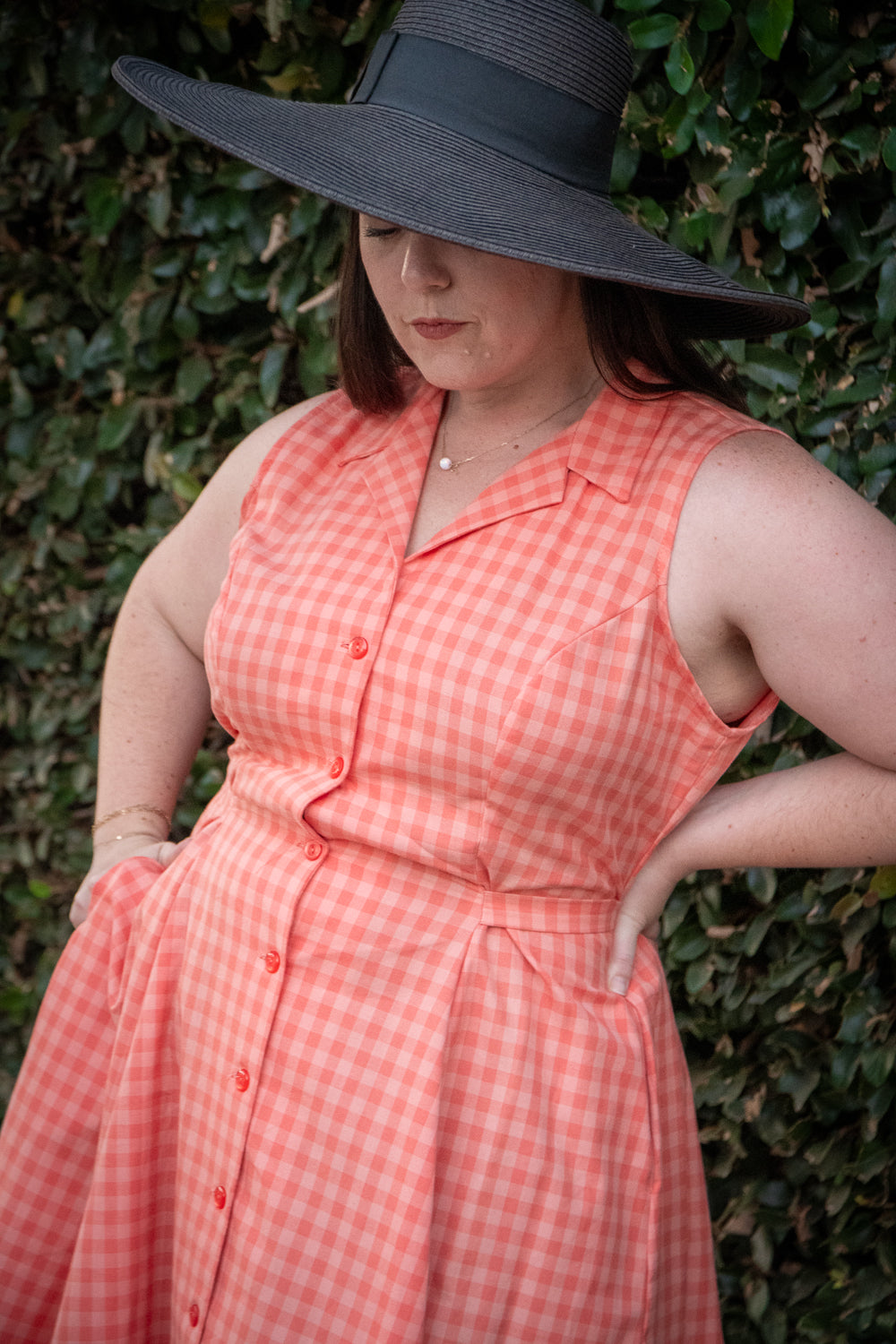 Glam Big Brim Hat - Black