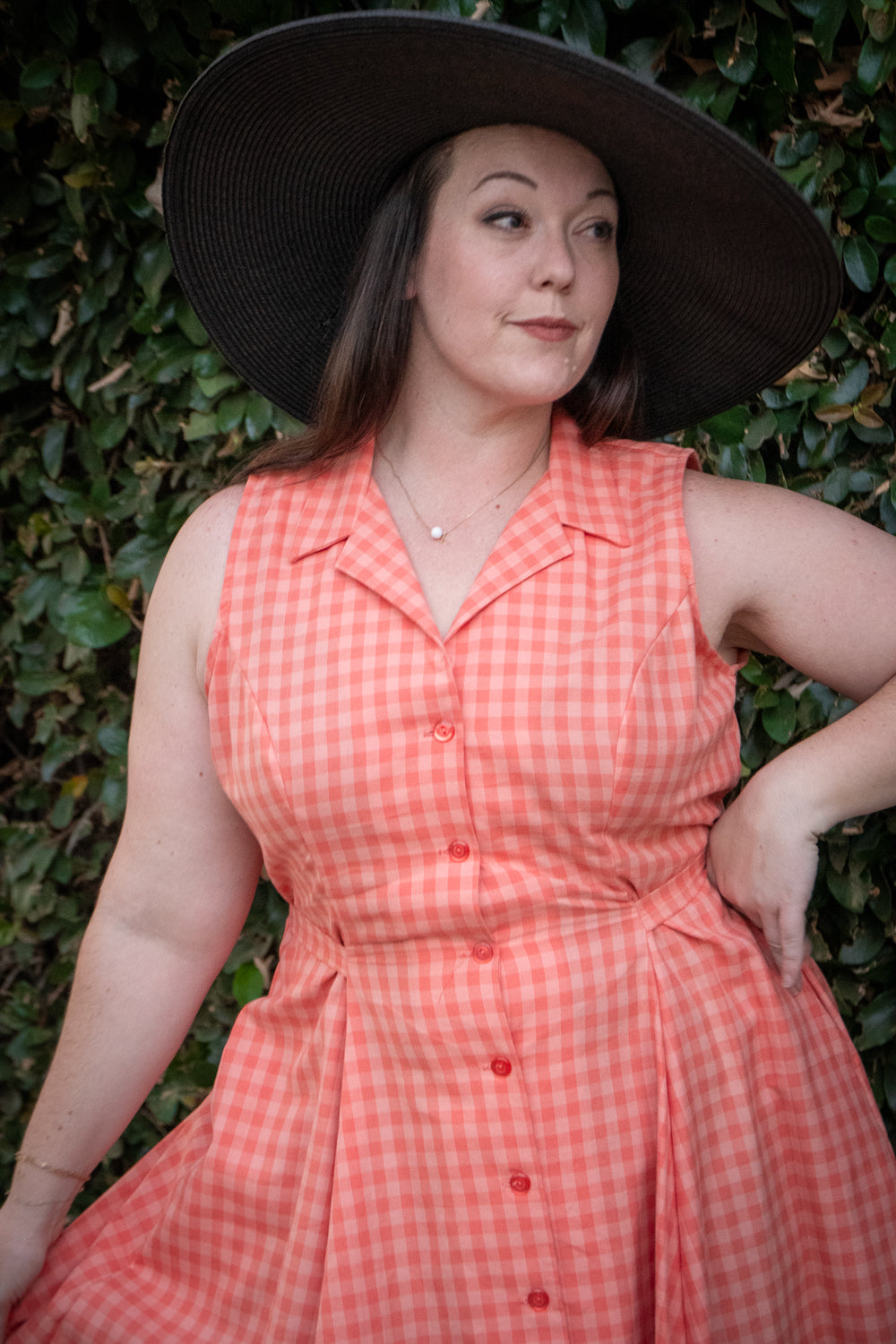 Glam Big Brim Hat - Black