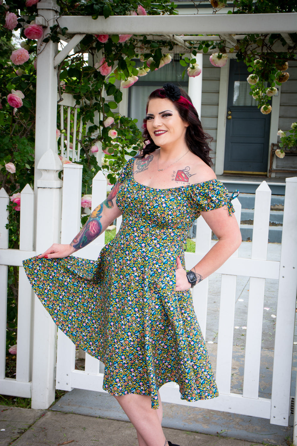 Hilda Dress - Tea Leaves