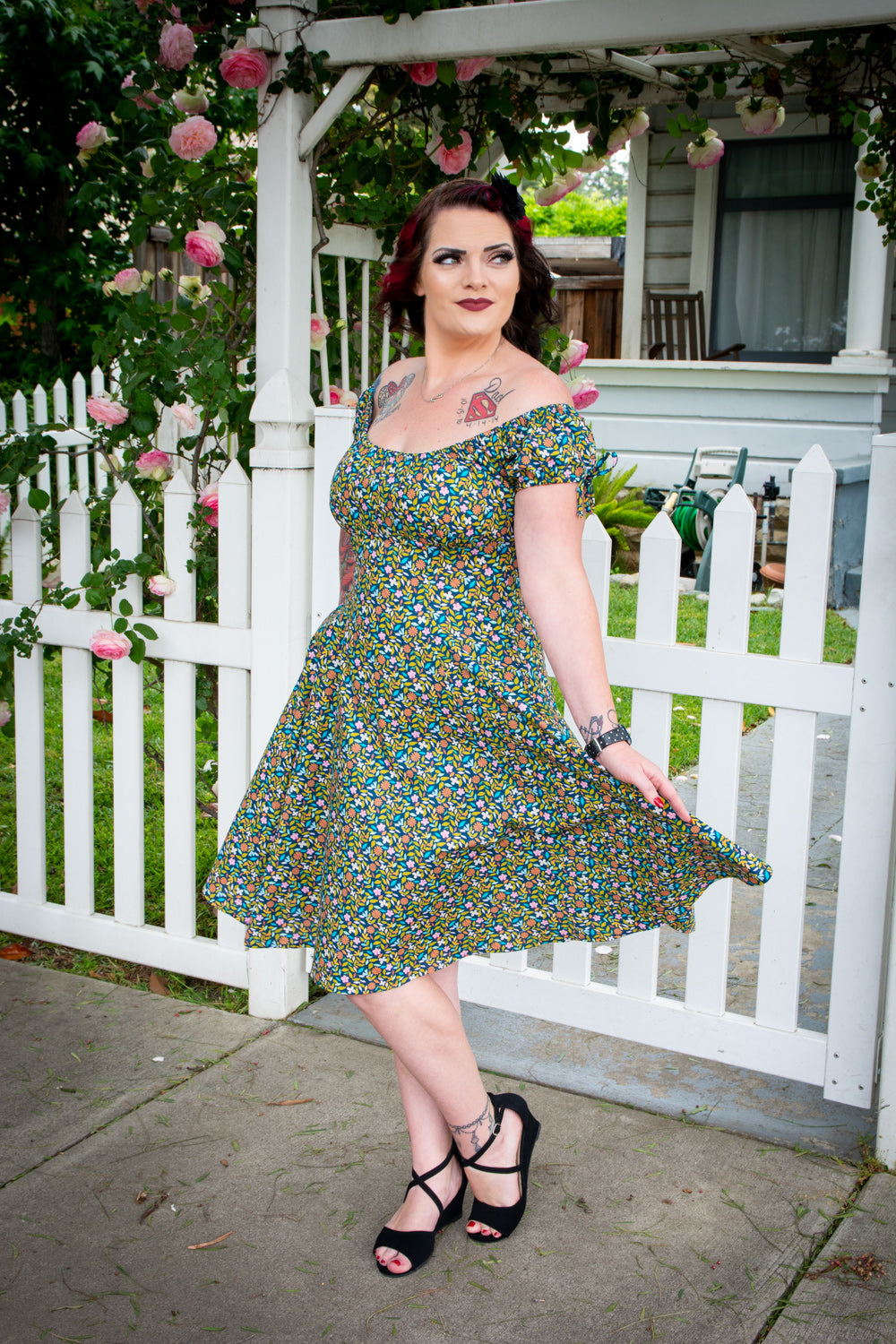 Hilda Dress - Tea Leaves