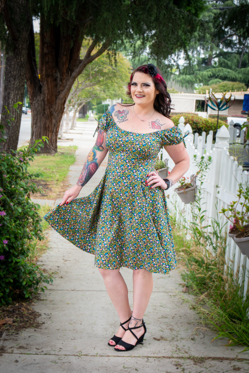 Hilda Dress - Tea Leaves