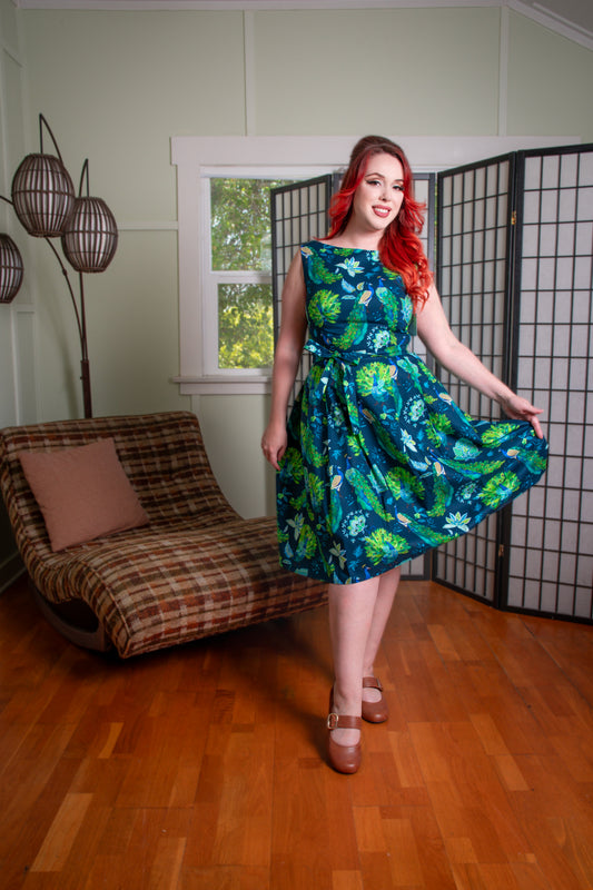 Monica Dress - Peacock Party *sale