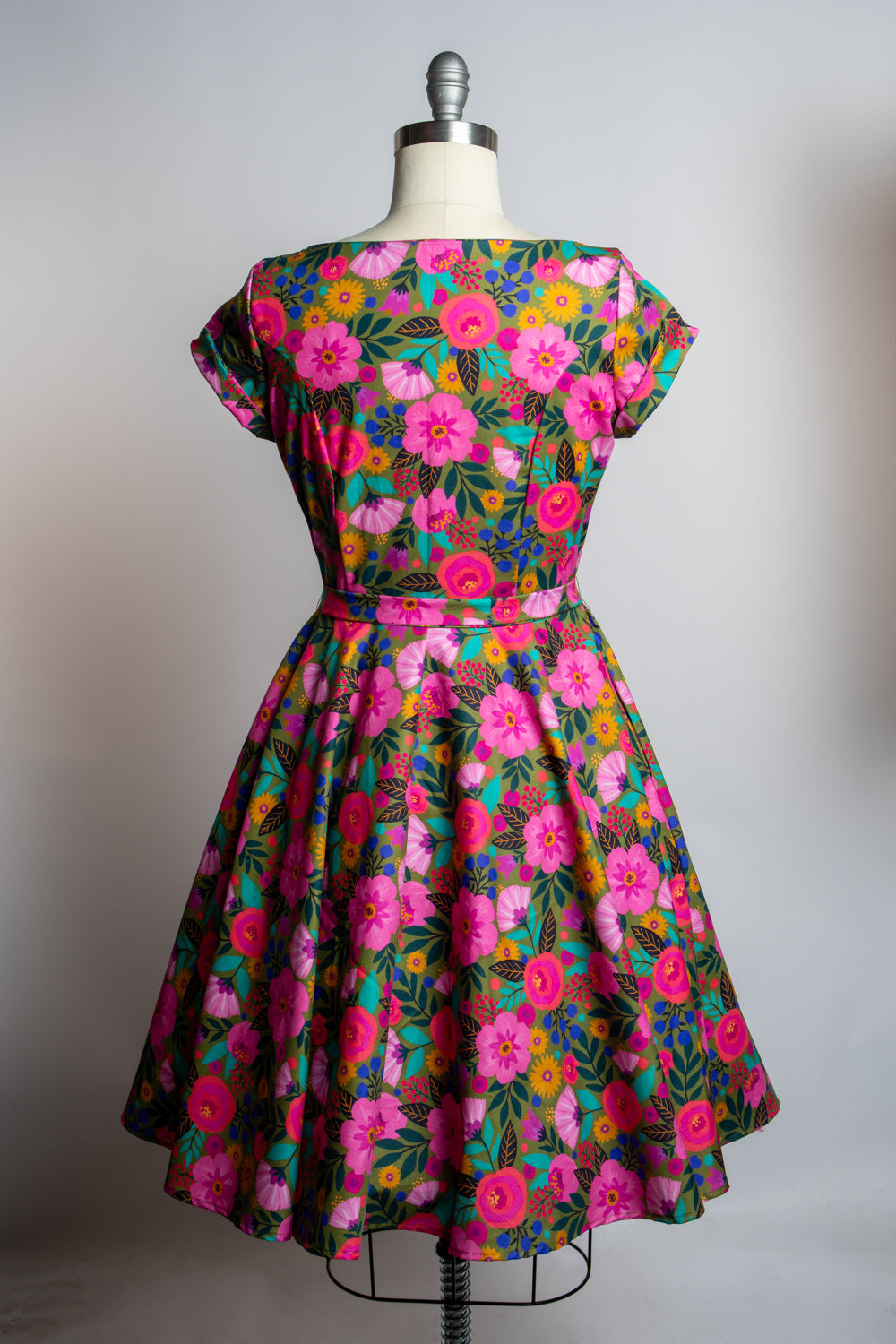 Melody Dress- Gloria's Garden, Olive