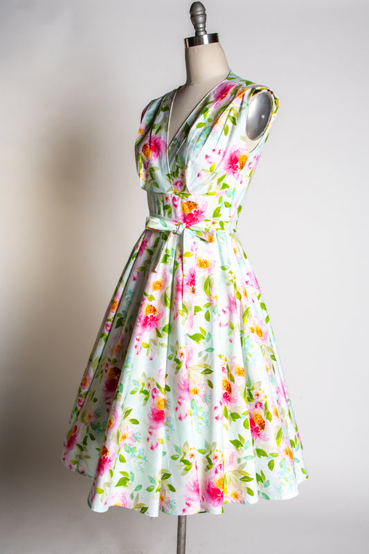 Milan Dress- Watercolor Floral