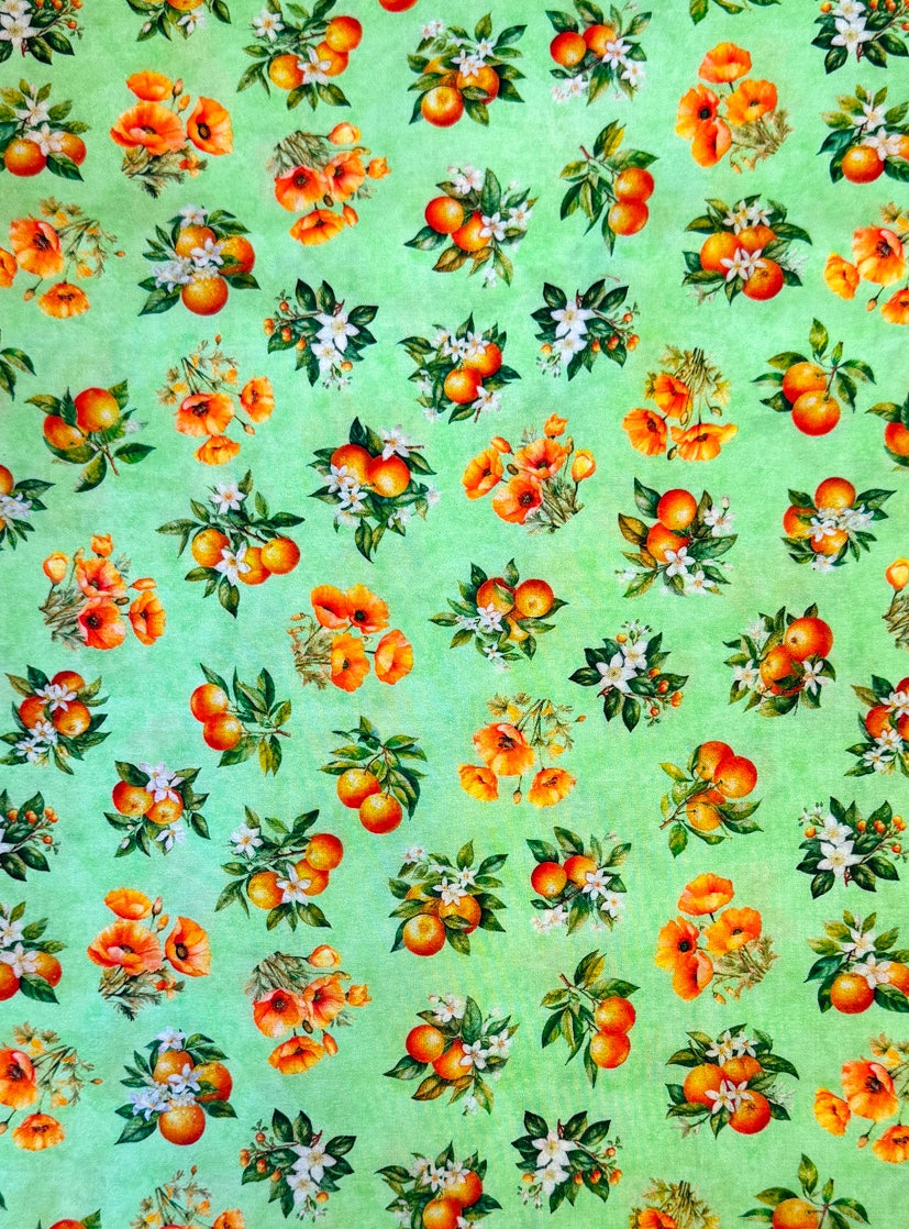 Orange County Lime Fabric *sale