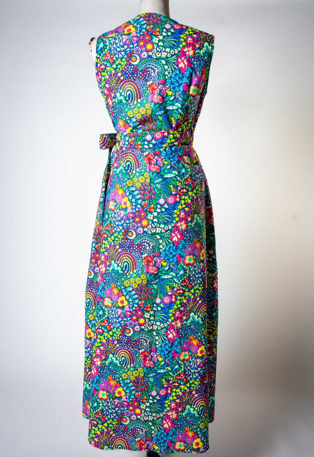 Reina Wrap Maxi Dress- Groovy Garden