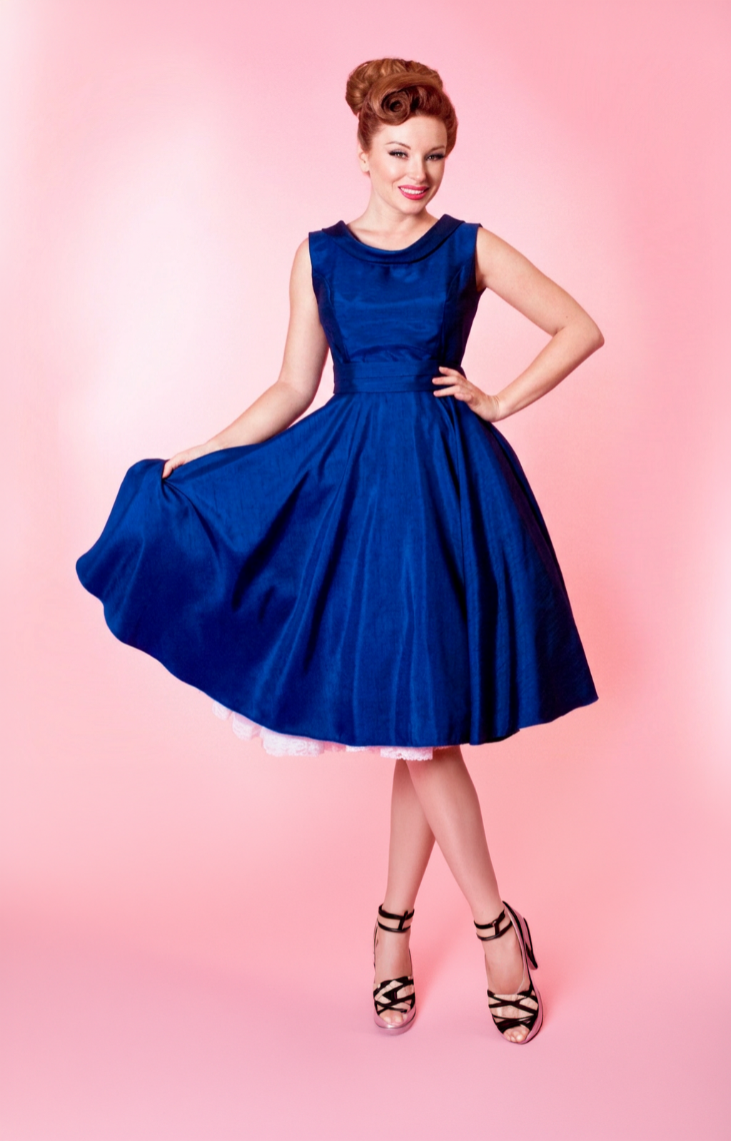Suzette Dress - Shantung, Royal Navy