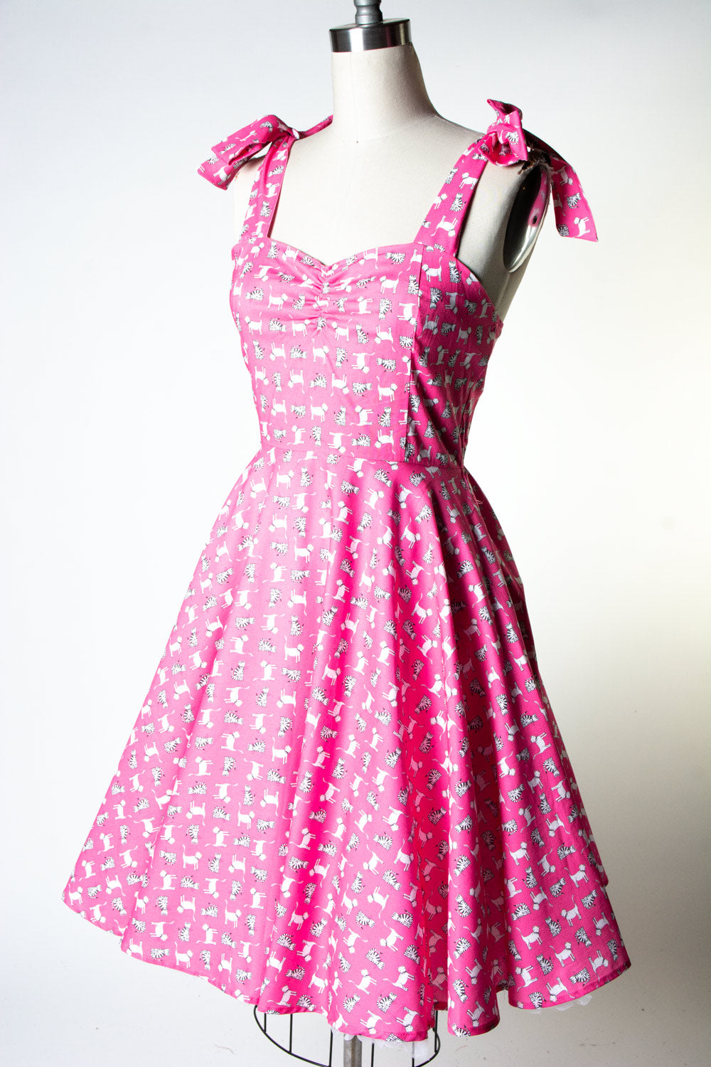 Sarah Swing Dress- Pink Kitties *sale