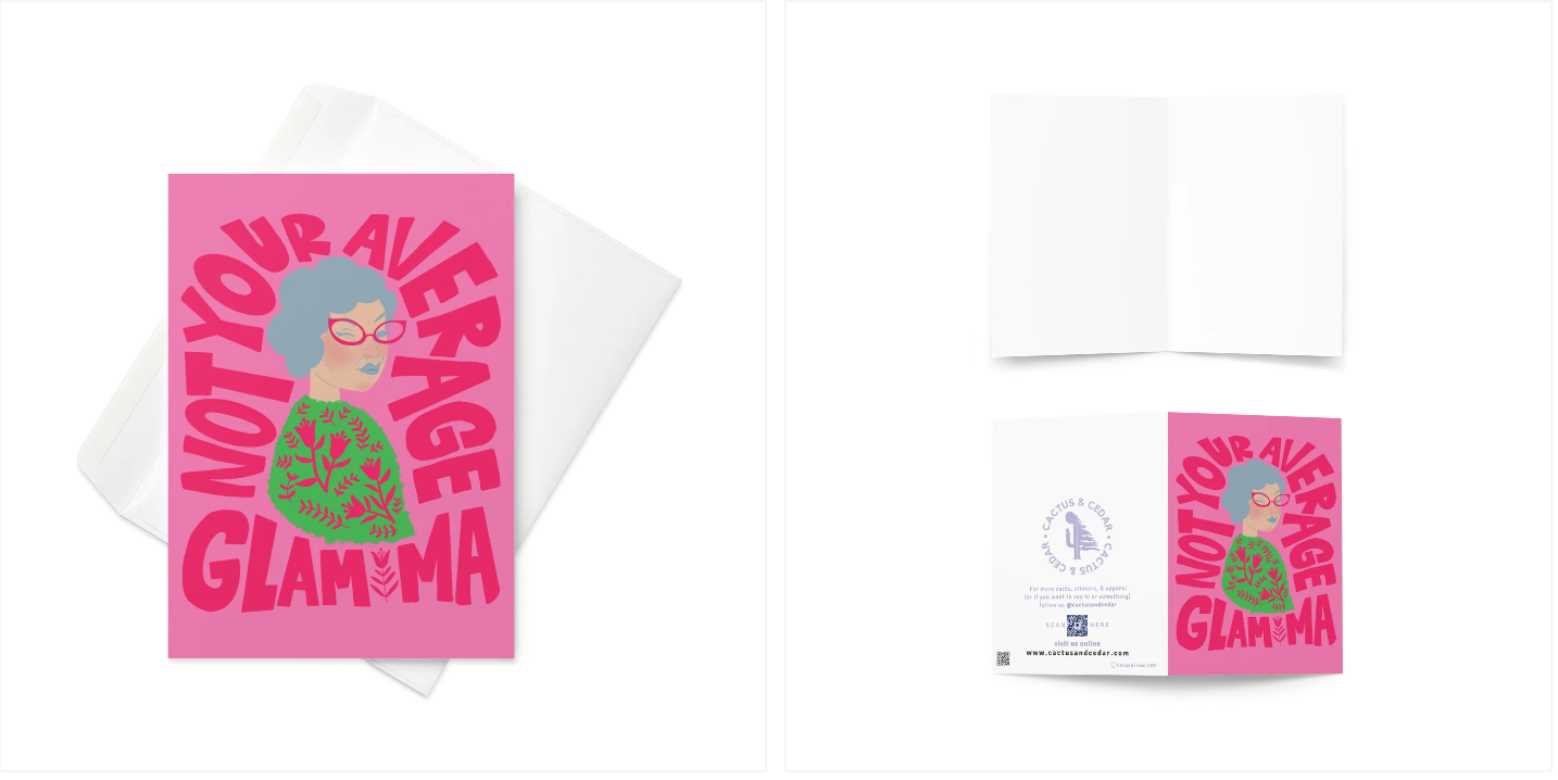 “Glam-Ma” Greeting Card - Heart of Haute
