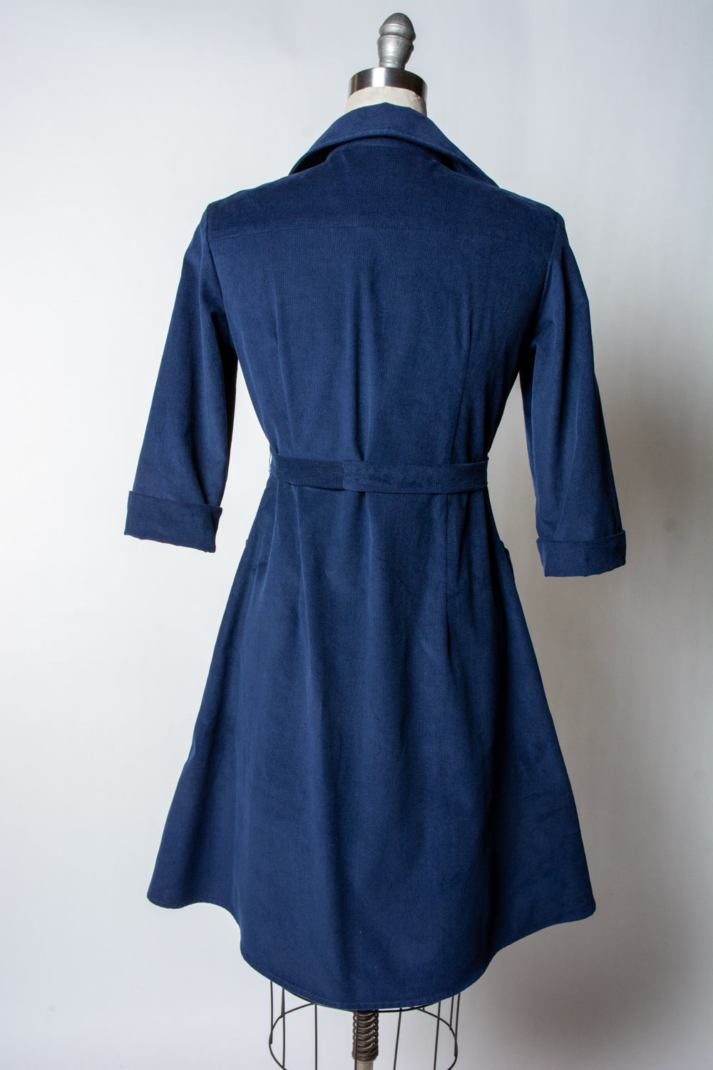 Shirt Dress - Corduroy, Navy