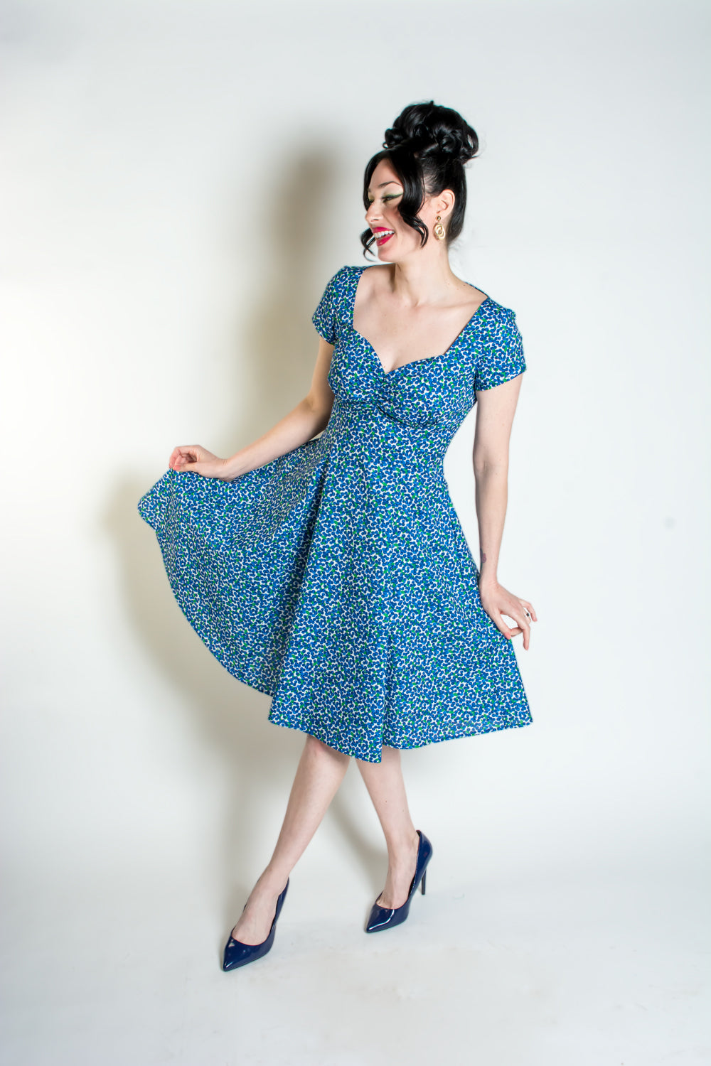 Bianca Dress - Mini Blueberry