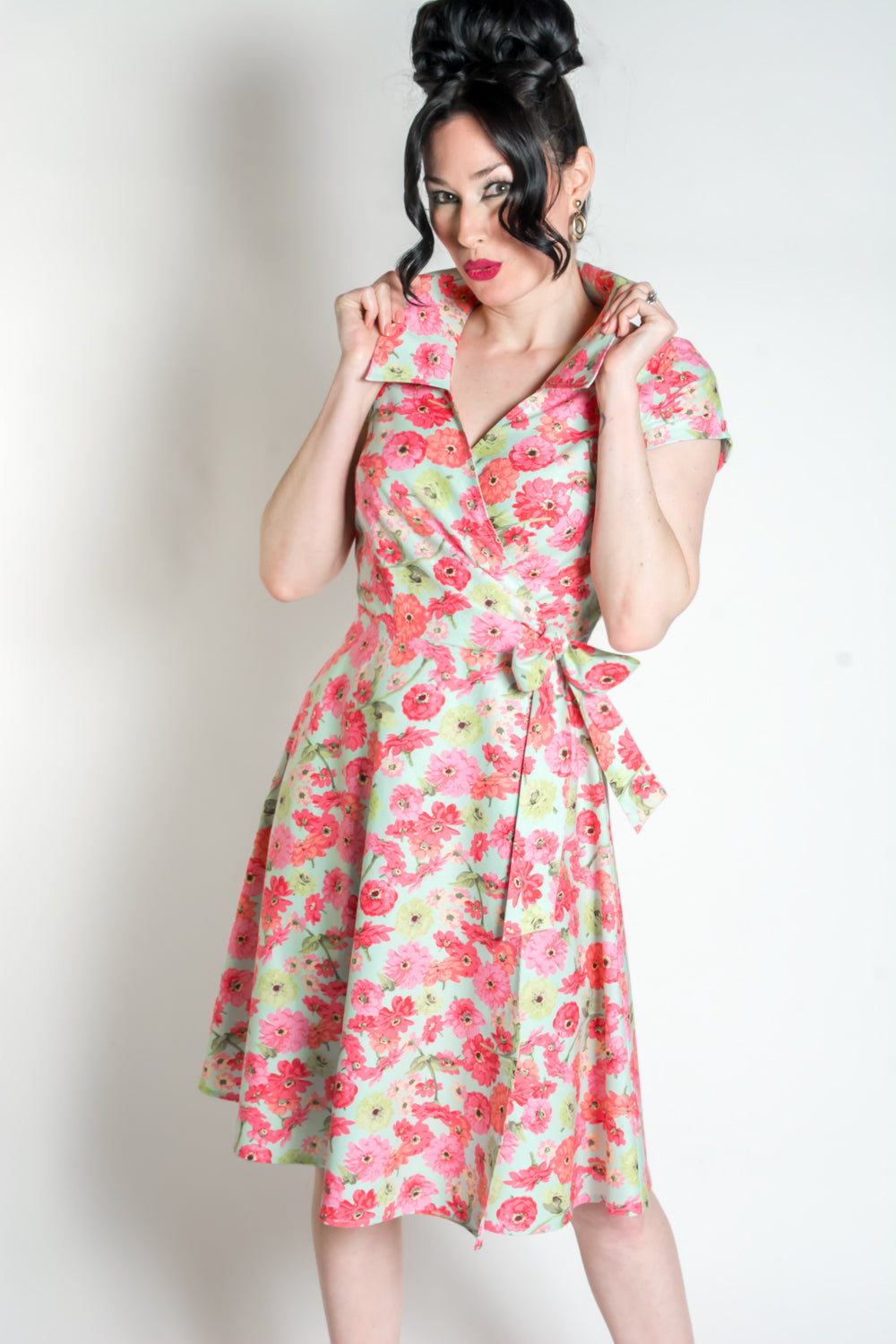 Diane Wrap Dress- Zinnia