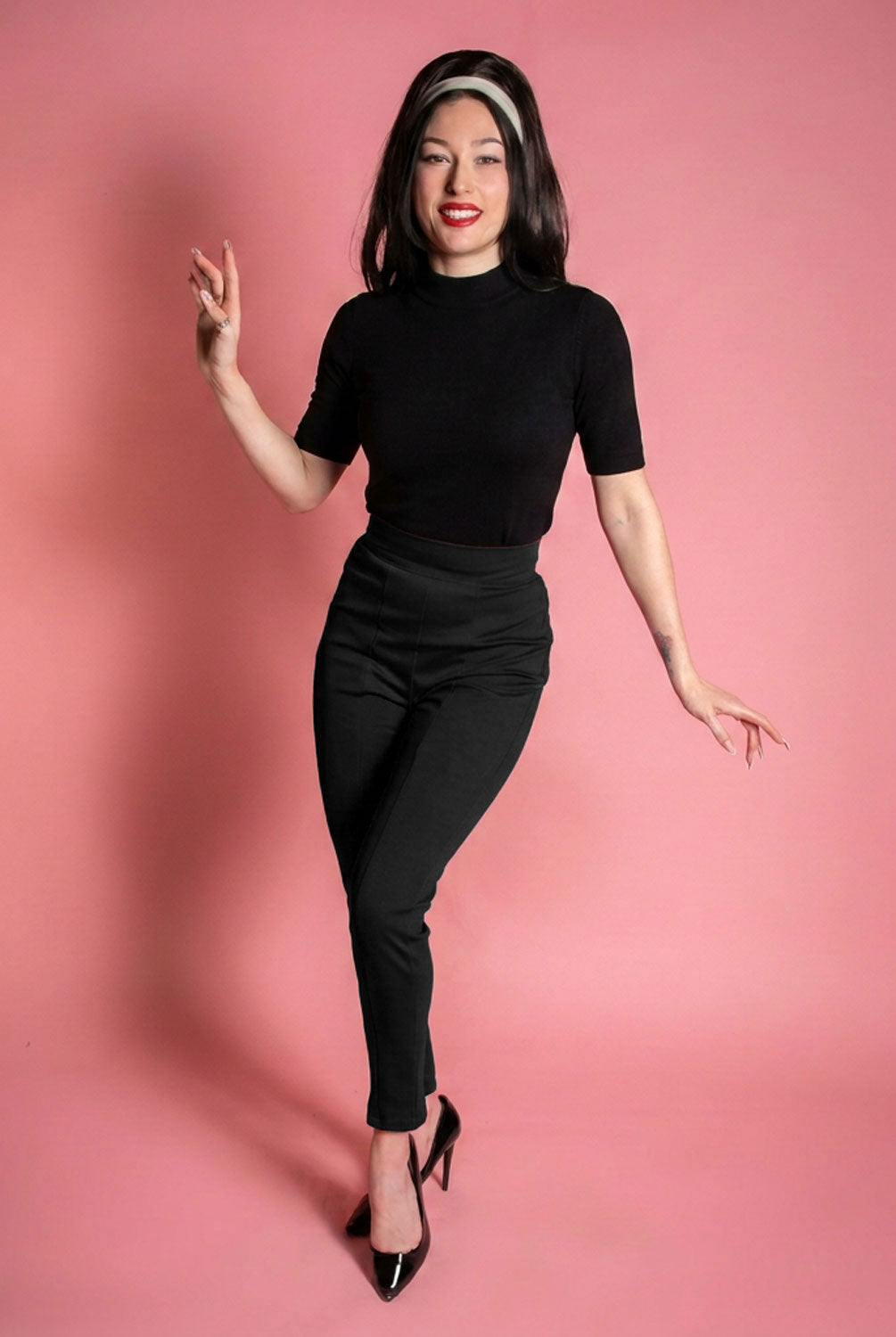 PRE-ORDER Cigarette Pant- Black