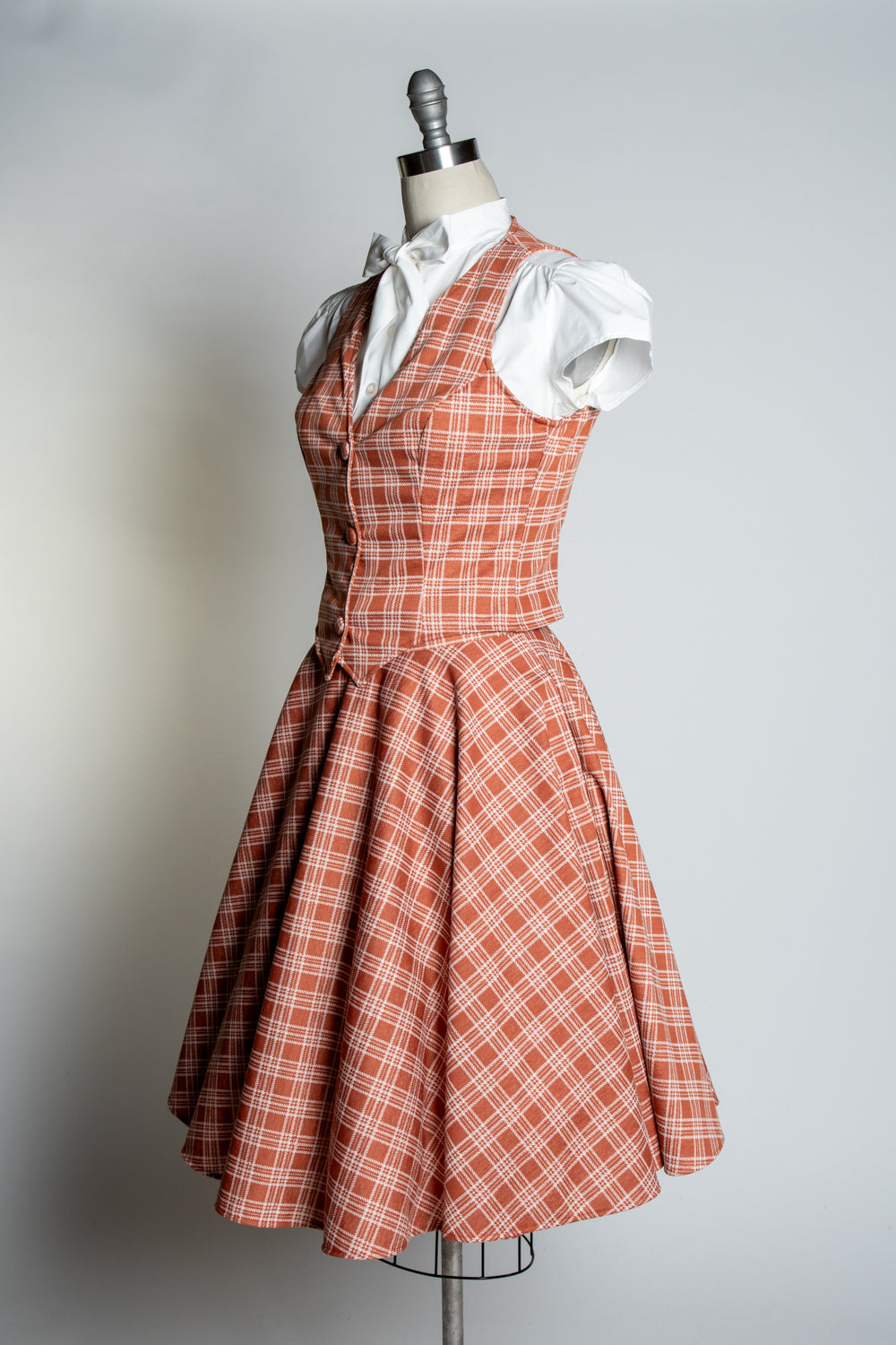 Veronica Vest- Spice Plaid *sale