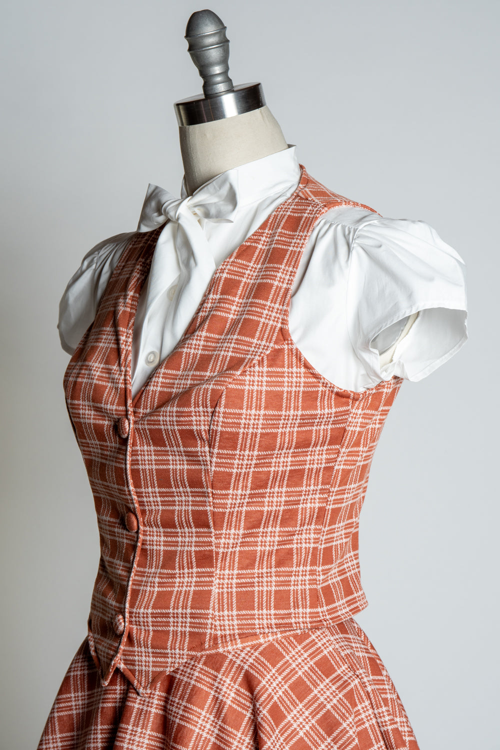Veronica Vest- Spice Plaid *sale