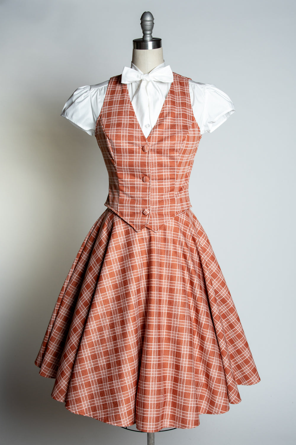 Veronica Vest- Spice Plaid *sale