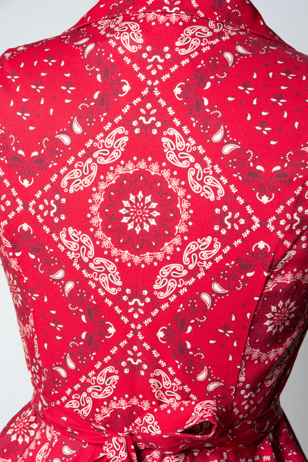 Staci Dress- Bandana, Red