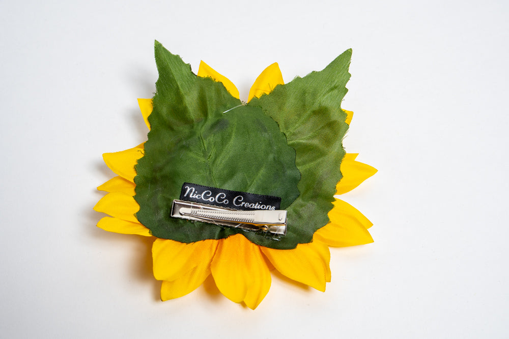 Sunflower Hair Flower by NicCoCo Creations