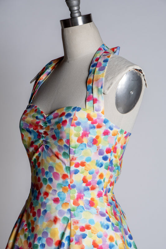 Sweetie Dress- Rainbow Paint Drops *sale