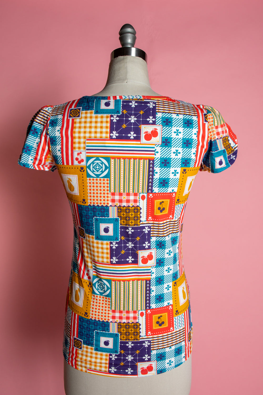 Tulip Sleeve Tee - Patchwork