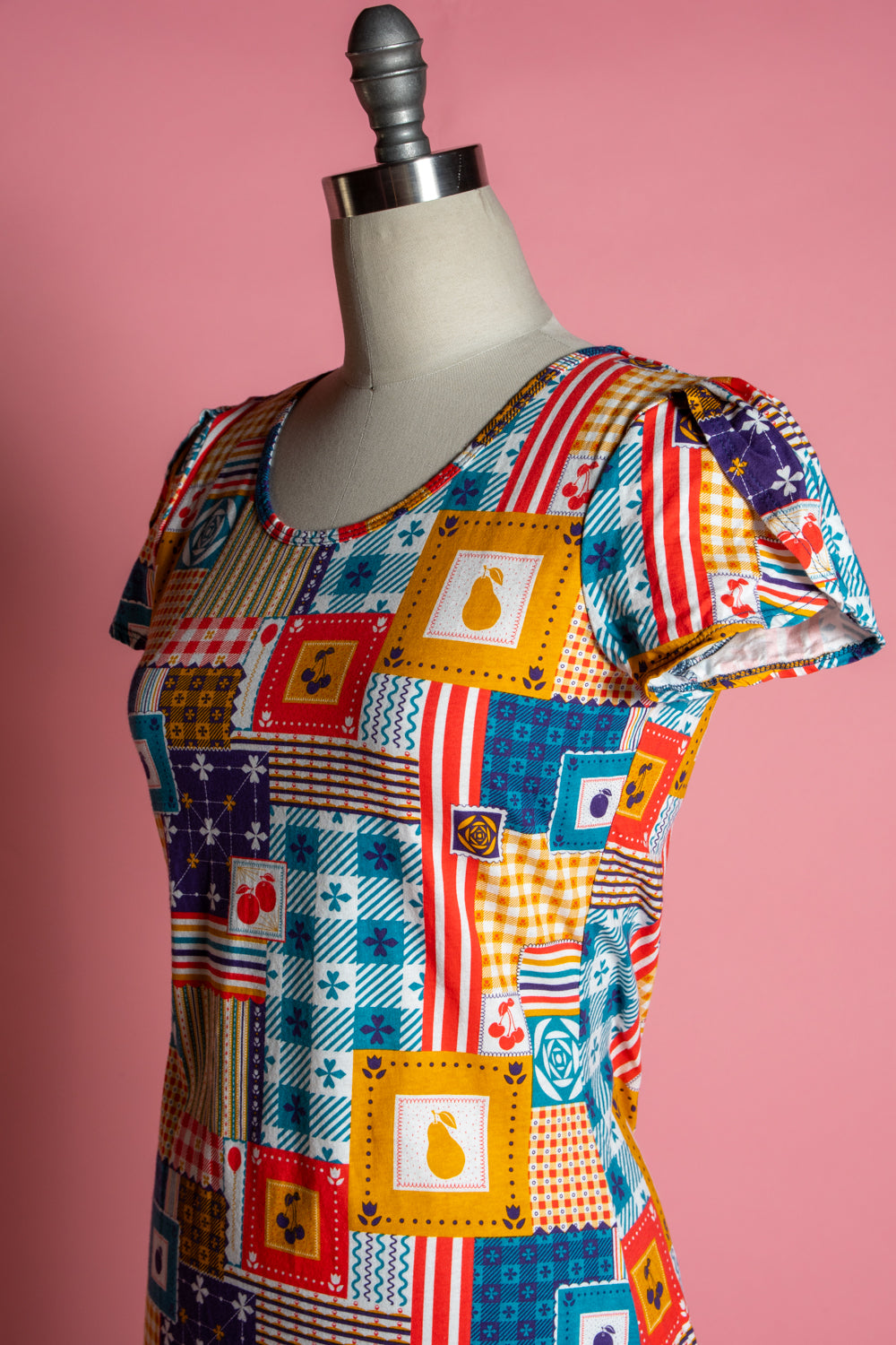Tulip Sleeve Tee - Patchwork