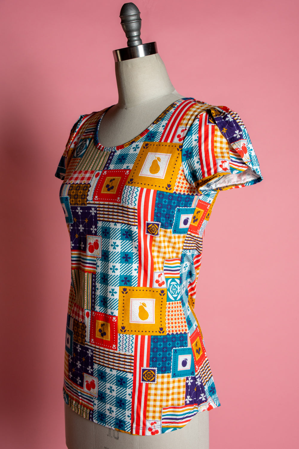 Tulip Sleeve Tee - Patchwork