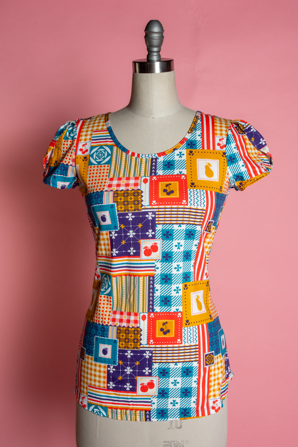 Tulip Sleeve Tee - Patchwork