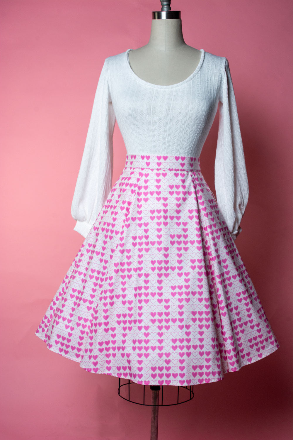 Twirl Skirt- Pink Hearts