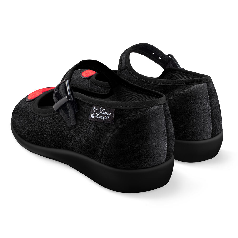 Chocolaticas® Velvet Heart Women's Mary Jane Flat