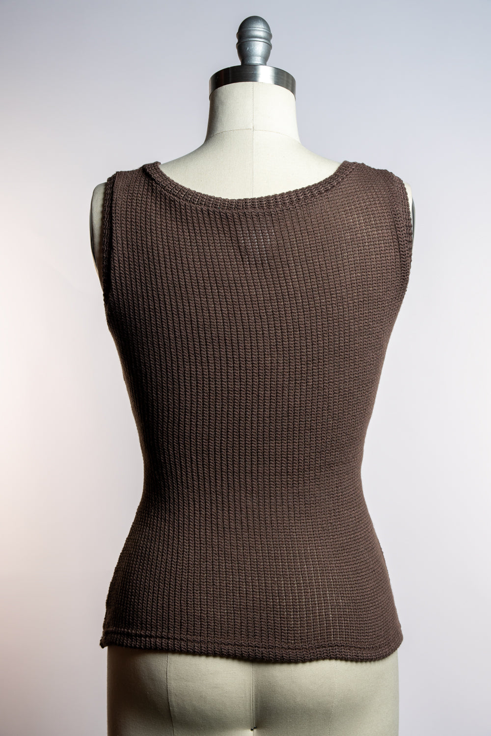 Vivi Vest- Open Knit, Brown