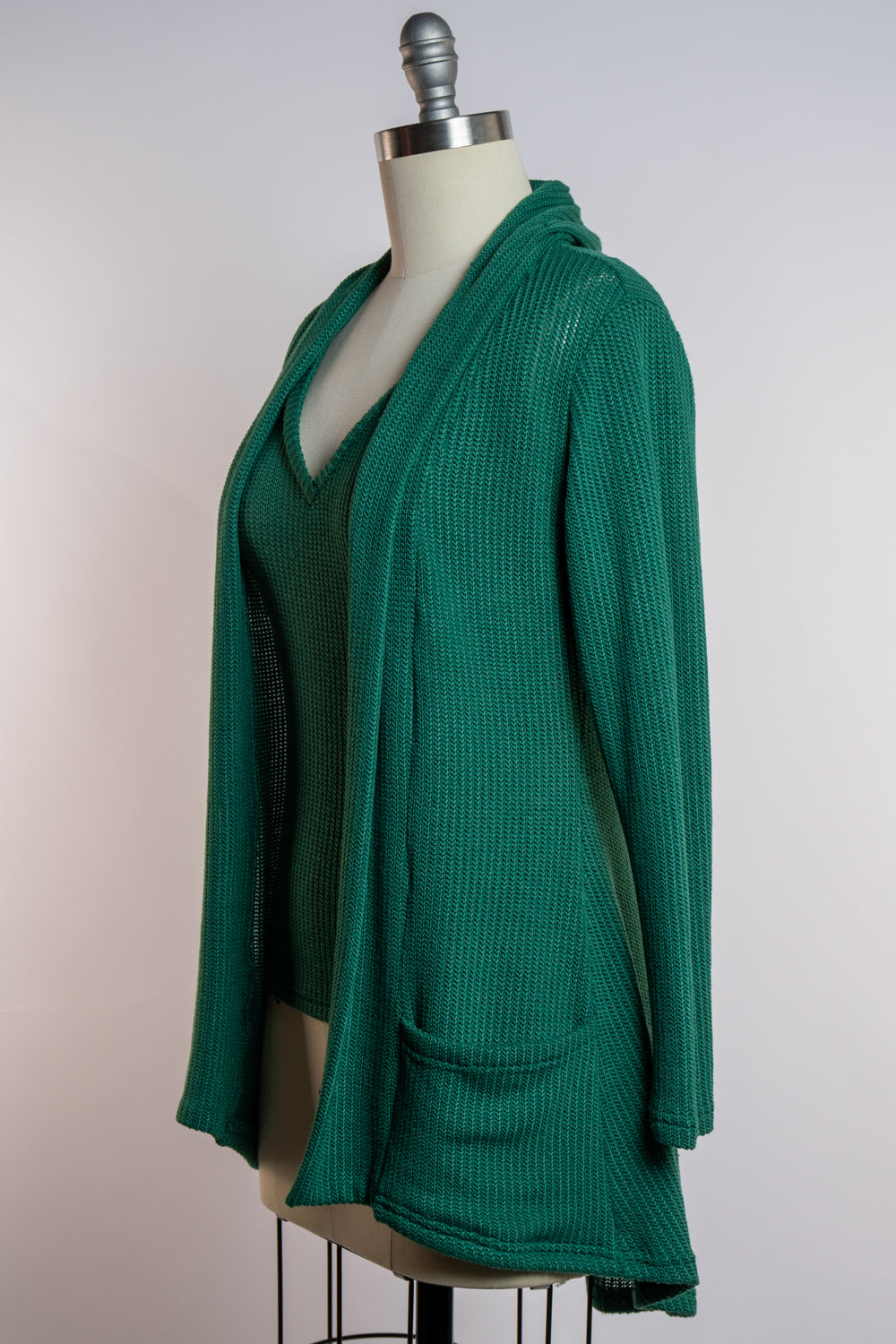 Dreamy Duster - Open Knit, Evergreen