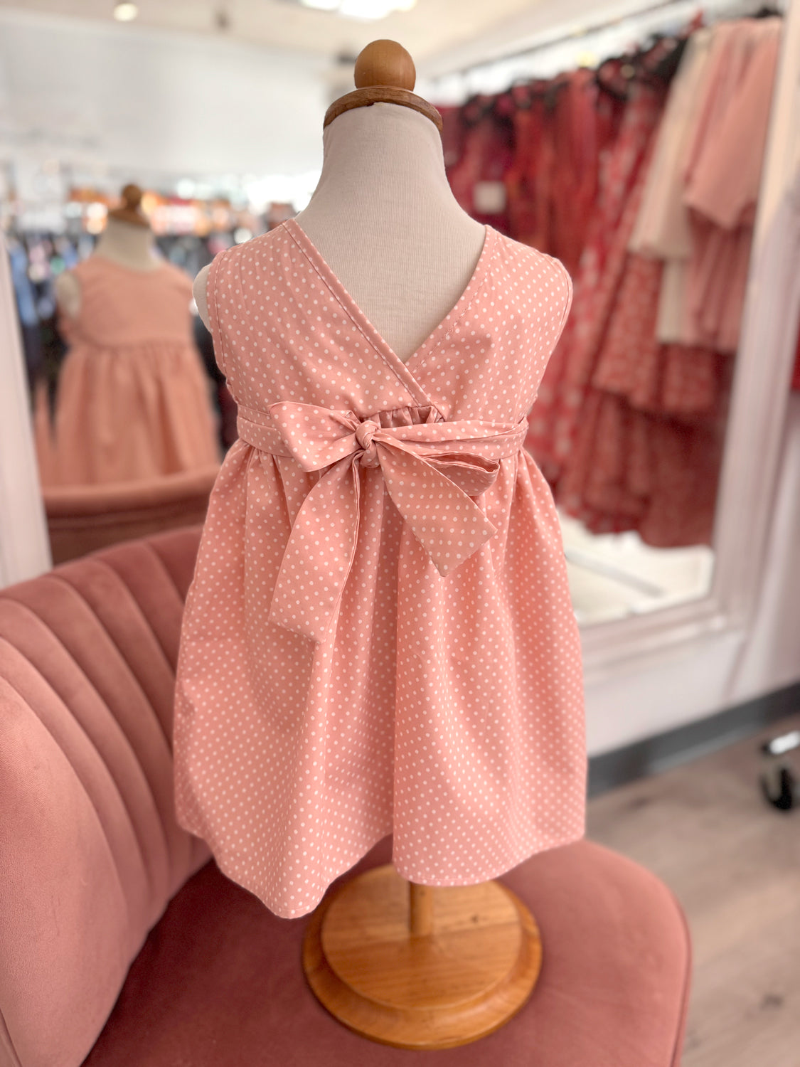 Enchanted Toddler Dress - Pink Dot *sale