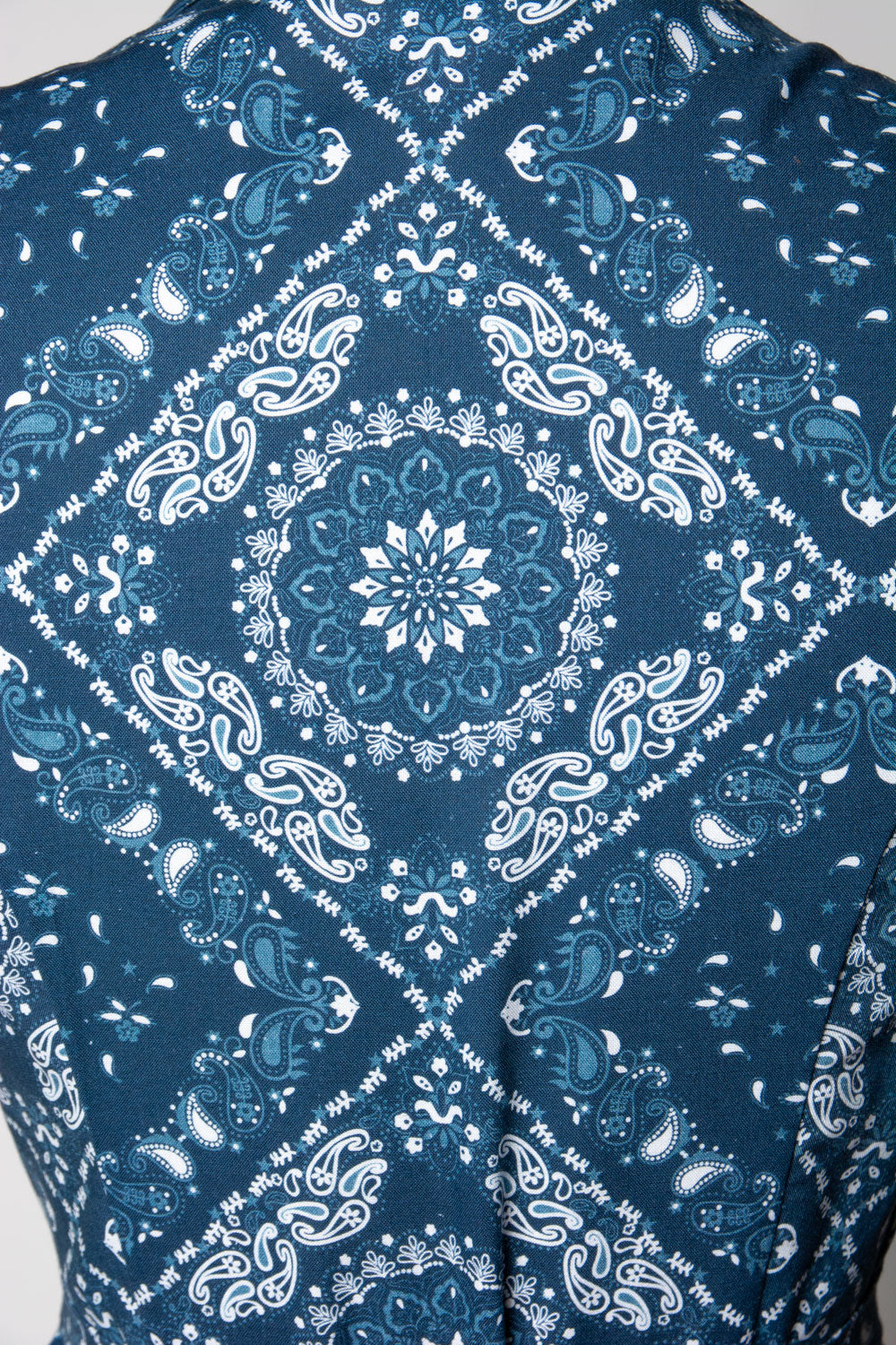 Staci Dress- Bandana, Blue