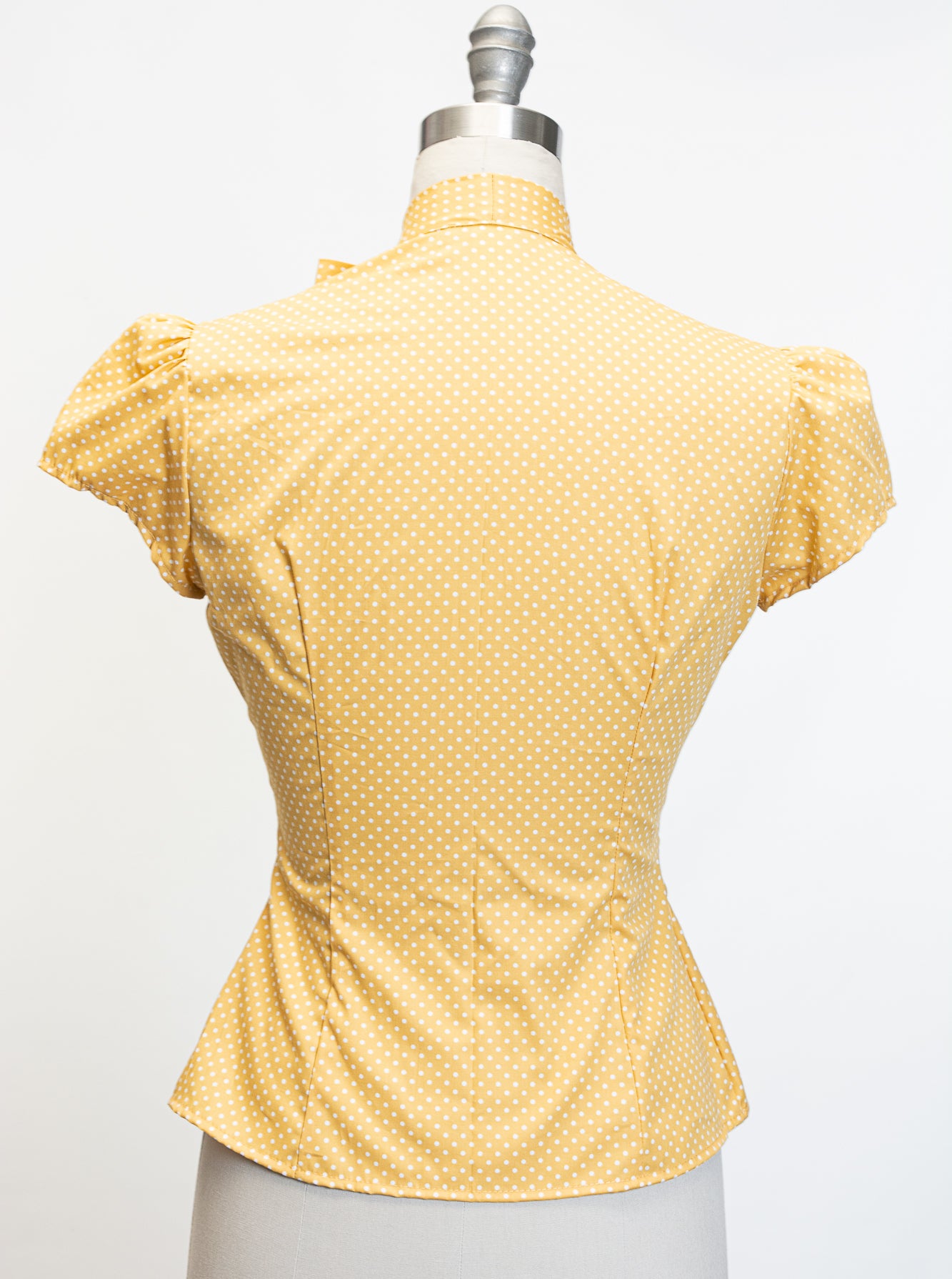 Estelle Blouse - Mustard Dot