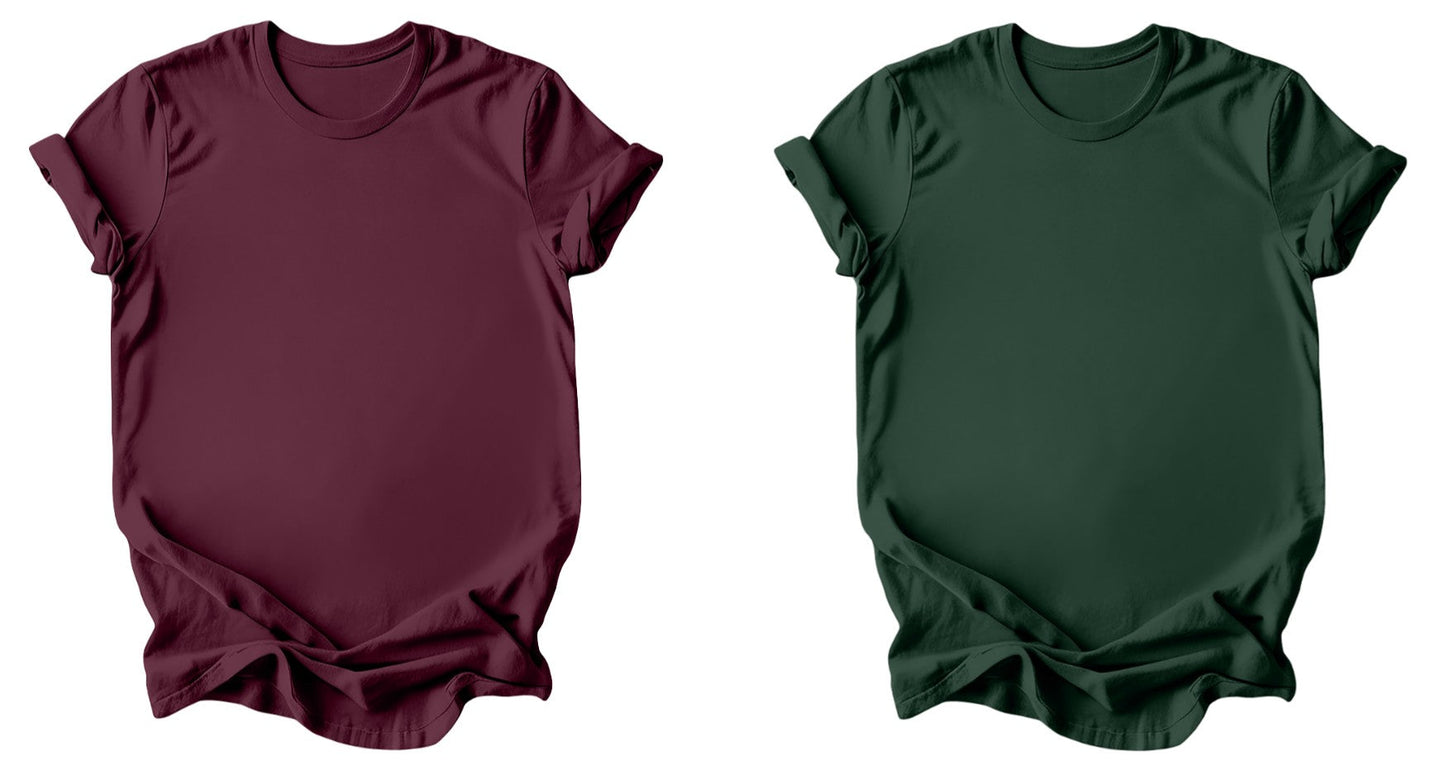 floral moon - Burgundy or Emerald T-Shirt
