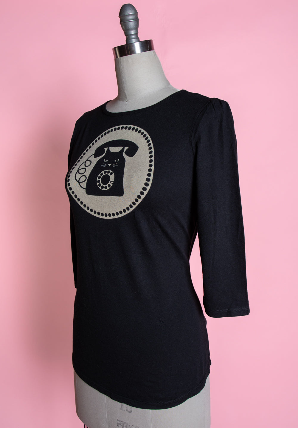 3/4 sleeve Tee - "Meow we're talkin'"