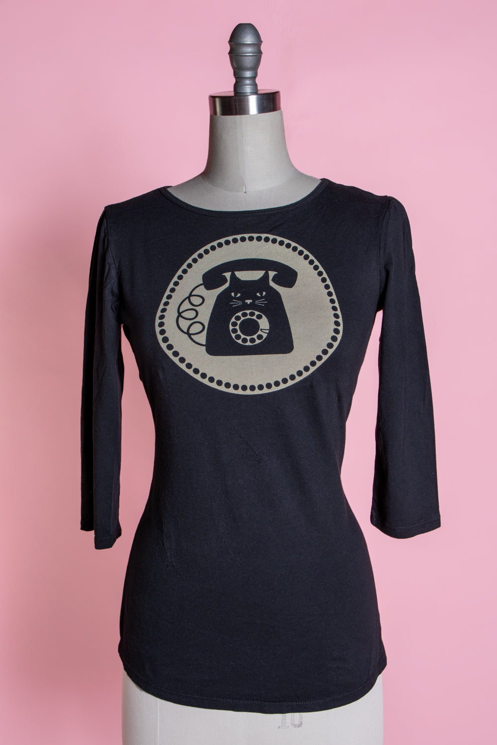 3/4 sleeve Tee - "Meow we're talkin'"