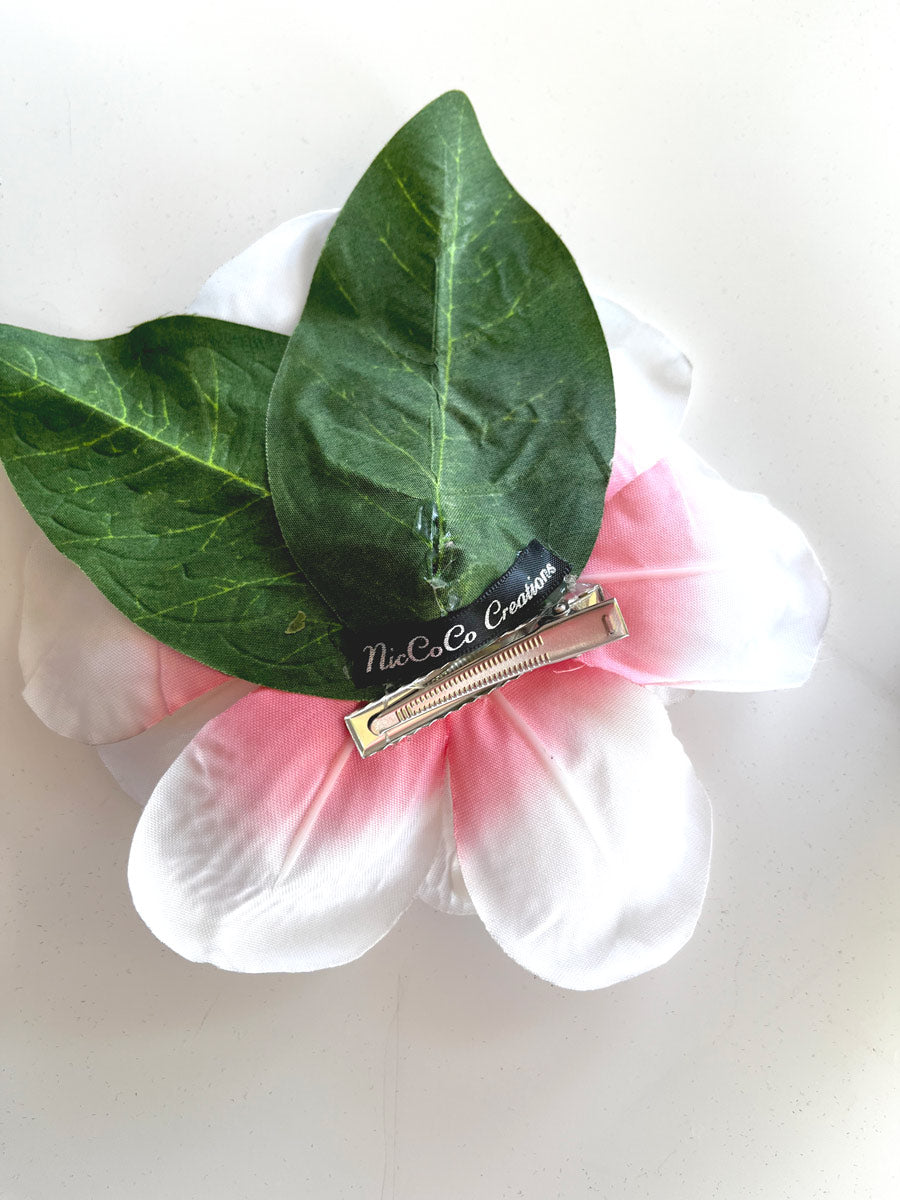 Pink Magnolia Hair Flower by NicCoCo Creations