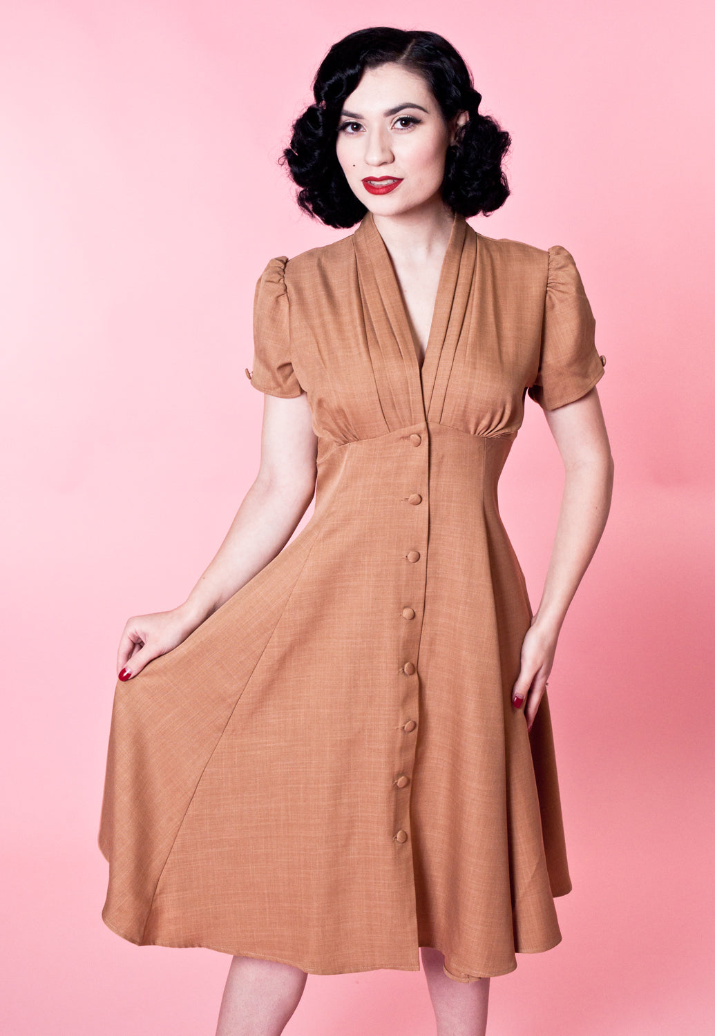 Manhattan Dress - Camel