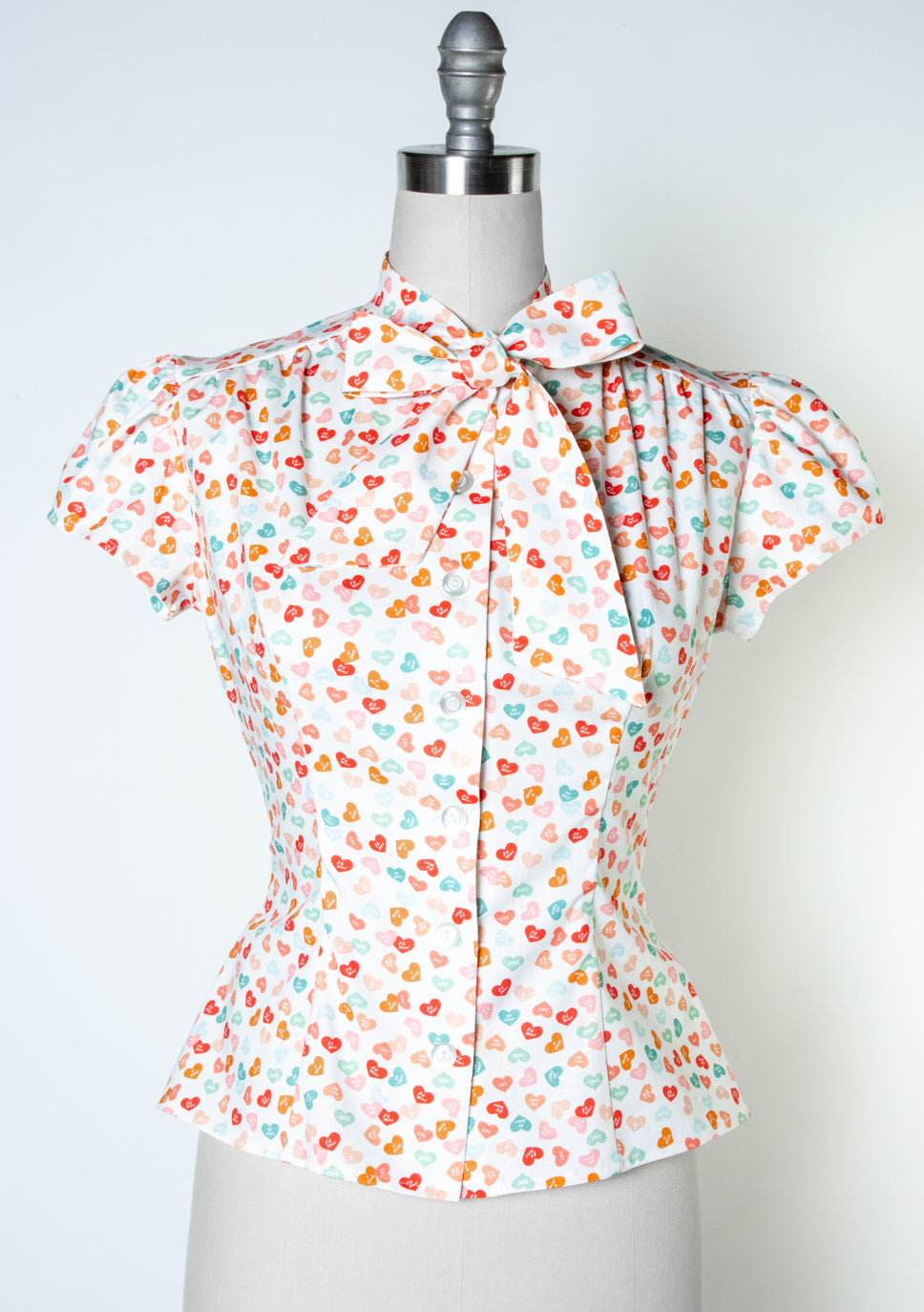 Estelle Blouse - Conversation Hearts