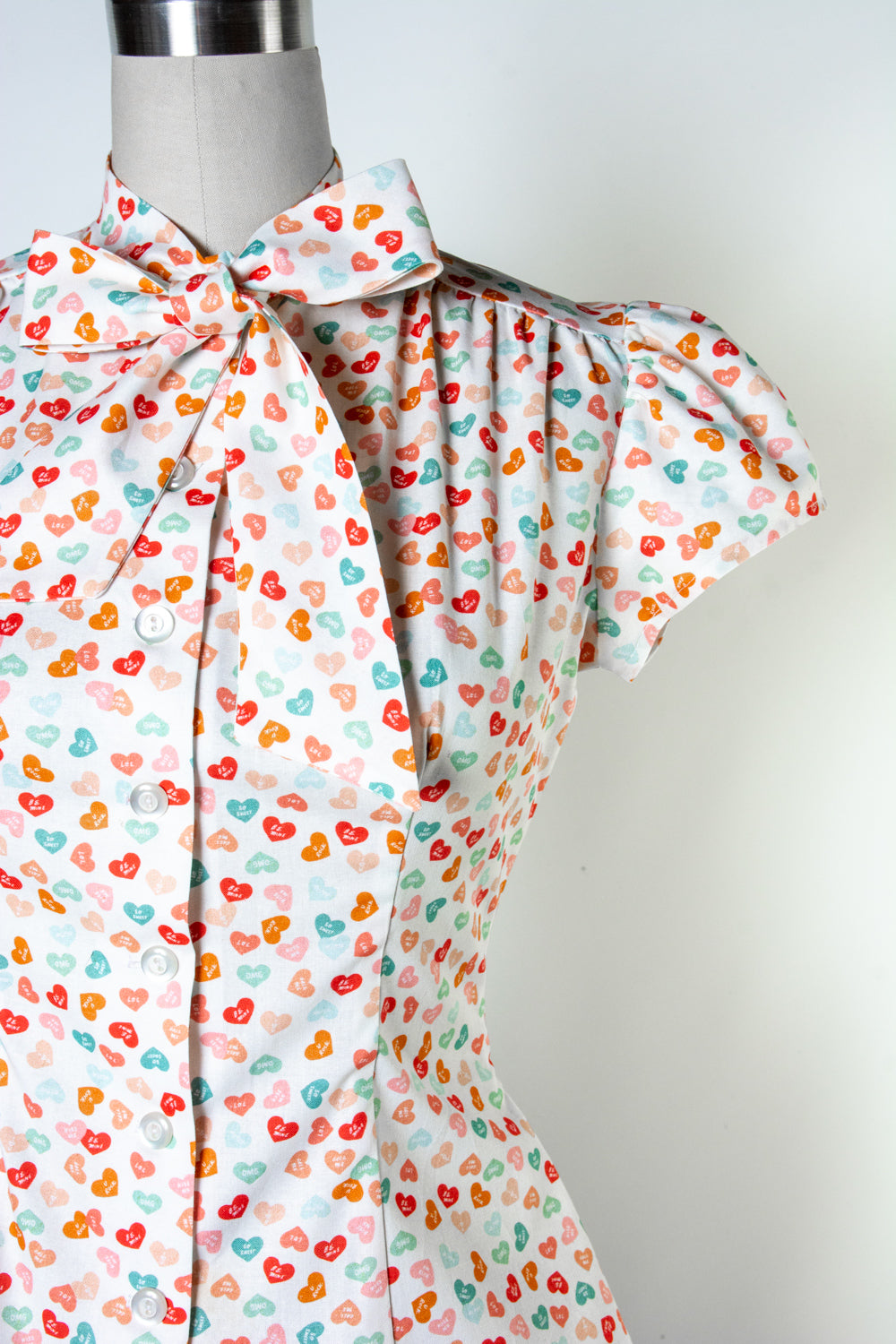 Estelle Blouse - Conversation Hearts