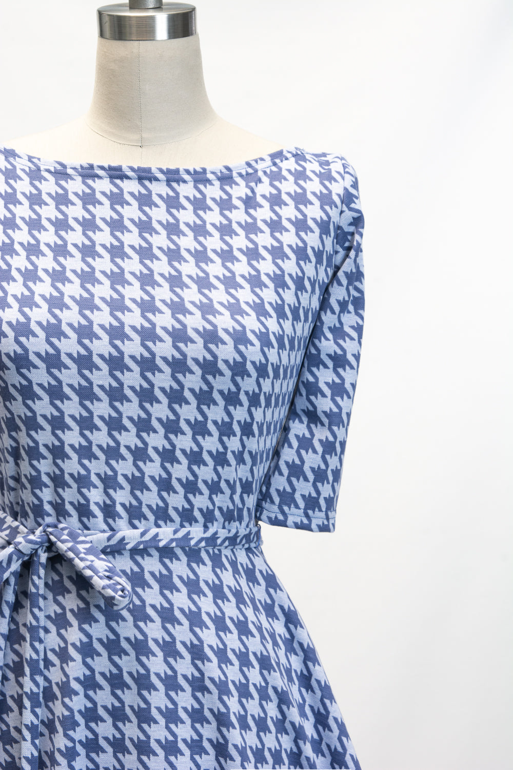 Josephina Dress- Houndstooth, Blue *sale